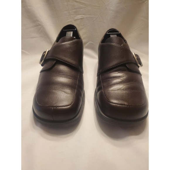 Dockers Womens Strap Loafers With Buckle Leather Size 7.5 M Slip On Comfort - Picture 3 of 6